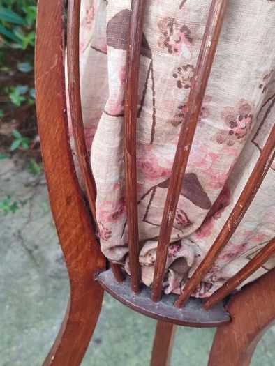 26" Edwardian Mahogany Sewing Basket