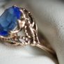 Vintage 9Ct Yellow Gold Sapphire Ring size O - 2,8g Image 5