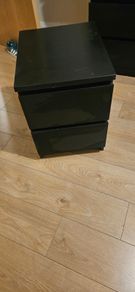 Chest of 2 drawers black