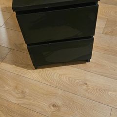 Chest of 2 drawers black