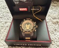 Marvel Comics Invicta 26913 51mm Iron Man LE #029/4000 Rose Watch NOS New Box