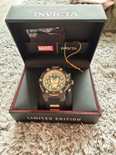 Marvel Comics Invicta 26913 51mm Iron Man LE #029/4000 Rose Watch NOS New Box