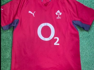 Puma Red Irfu Rugby Player Issued Jersey Size Xl Extra Large For Sale ...