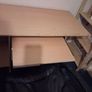 Large Natural Computer Desk without Keyboard Desk & Storage Shelves Image 4