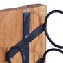 Wine Rack for 6 Bottles 35x35x100 cm Solid Teak Wood Image 5