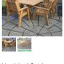 Solid Wood Garden Furniture - Table & 8 Chairs Image 4