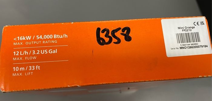 Aspen Pumps Mini Orange Condensate Pump (New)