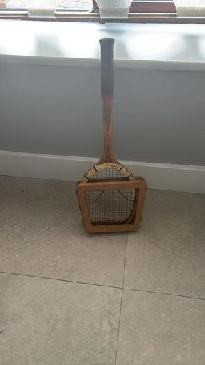 Vintage Dunlop Maxply Tennis Racket & Wooden Press