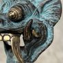 Chinese Mask Sculpture - Patinated Bronze Image 5