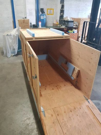Large wooden storage crate. Multipurpose crate