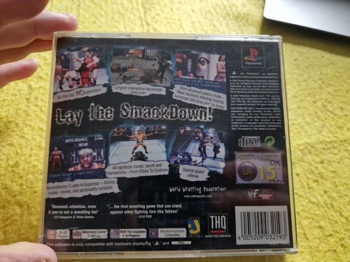 Smack Down PlayStation1 Ps1 PlayStation2 Ps2 Games Original