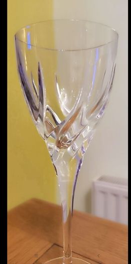 4 Wedgwood Crystal White wine Glasses