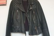 Allsaints Leather Jacket Size Uk 10