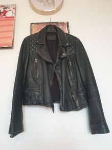 Allsaints Leather Jacket Size Uk 10
