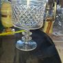 Crystal Glass Lidded Pedestal Sweet Jar Lidded Bowl Dish, No Chips Or Cracks, Postage Available, Image 3