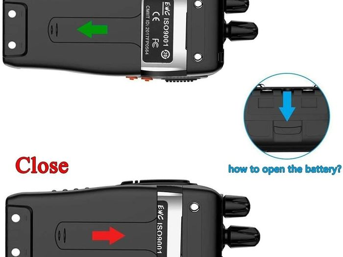 2PCS Walkie Talkie USB power Rechargeable Walkie Talkies Long Range Two-Way Radio Walky Talky with Earpieces 16CH Handheld Transceiver with LED Light for Field Survival Biking Hiking