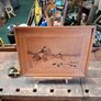 Vintage Beautiful Marquetry Scene Image 5