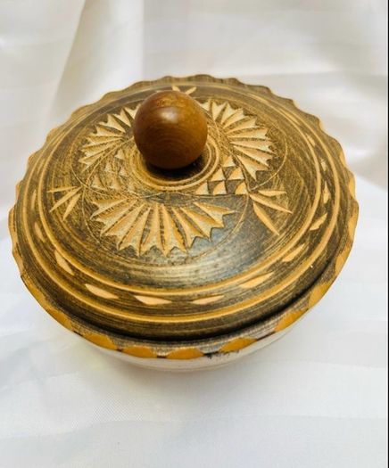carved wooden bowl