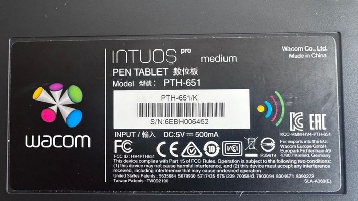 Wacom Graphics Tablet Intuos Pro