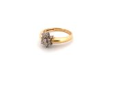 18kt Yellow Gold Diamond Cluster Ring
