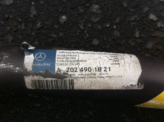 Mercedes c-class 1996 exhaust