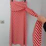 M&S Autograph red and white strapless dress Image 2
