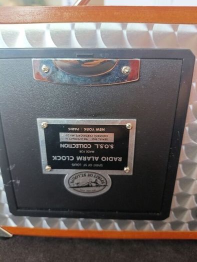 Spirit of St. Louis Aviator Alarm Clock Radio Flight Case S.O.S.L. Collection