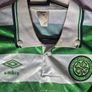 Vintage Celtic FC 1989-1991 Home Shirt Umbro CR Smith - Size Small Mint Image 6