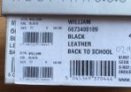 Brand new GEOX black leather Back to school shoes size 27