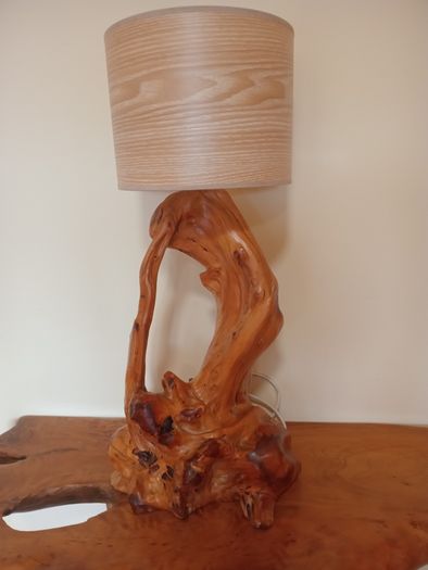Vintage Burrell Root Table Lamp