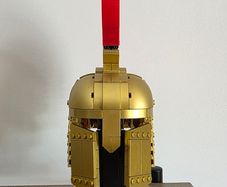 Spartan Helmet Building Block Model with LED Light