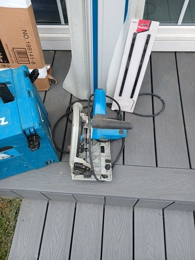 makita sp600j plunge saw 240v x 2x1500guide rails
