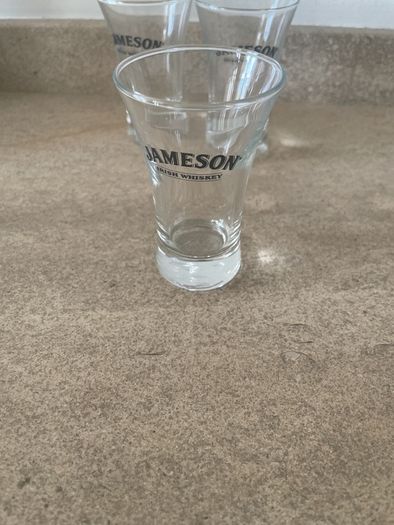 Jameson small whiskey glass x 3