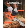 25 cc Gas Chainsaw, 12 inch Gas Powered Chainsaw, 1.02 HP Power Chain Saw with Non-Slip Handle, Gas-Powered Chainsaws with Dual Fuel Tanks Image 4