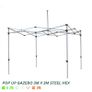Heavy Duty Pop Up Gazebo Steel 40mm Hex 3m x 3m Image 5
