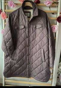 jacket fat face shacket quilted size 14 plum/ brown shade