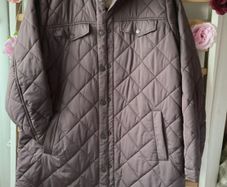 jacket fat face shacket quilted size 14 plum/ brown shade