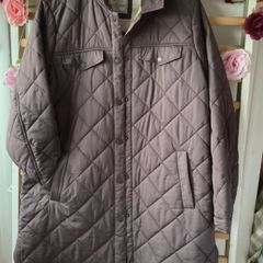 jacket fat face shacket quilted size 14 plum/ brown shade