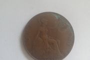 Great Britain UK 1921 One Penny George V Coin - free standard postage