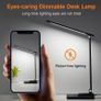 Desk Lamp LED Table Lamp,15 Modes LED Desk Lamp,Dimmable Bedside Lamps with Timer,Multi-Powered Desk Lamps for Study Lamp Reading Light,Adjustable Desk Light,Black Desk Lamp for Bedroom,Home,Office Image 8