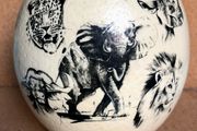 Ostrich Egg Big Five Art