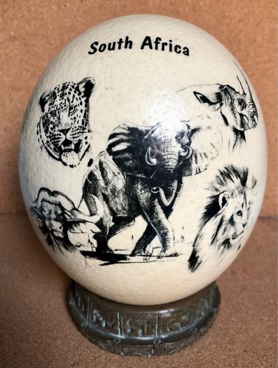 Ostrich Egg Big Five Art