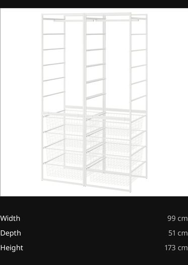 Clothes storage combination