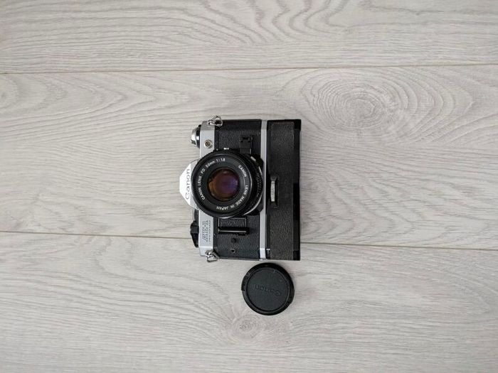 Canon AE-1 Program + Canon FD 50mm f/1.8 Lens  Vintage 35mm Film Camera |