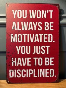 Gym Tin Metal Sign