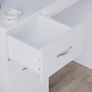 3 Drawer Dressing Table Makeup Desk Riano Bedroom Furniture (White) Image 4