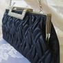 Navy Blue Party Debs Prom Wedding Evening Clutch Purse Bag Handbag Image 6