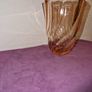 Vintage Luminarc France Pink Swirl Glass Vase Image 3