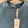 top Bnwt Ivy denim open back top size 36 Image 6