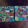 Pair of Handmade Indian Patchwork Embroidered Cushion Covers Image 2